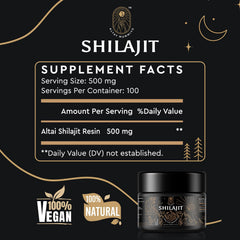 ALTAY MUMMIYO Shilajit resin with humic acids closeup for immune wellness.