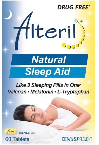 Alteril Sleep Aid Tabs 180ct bottle promotes a calm night routine and easy dosing