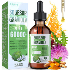 Altuvyx Soursop liquid drops bottle for easy daily wellness.