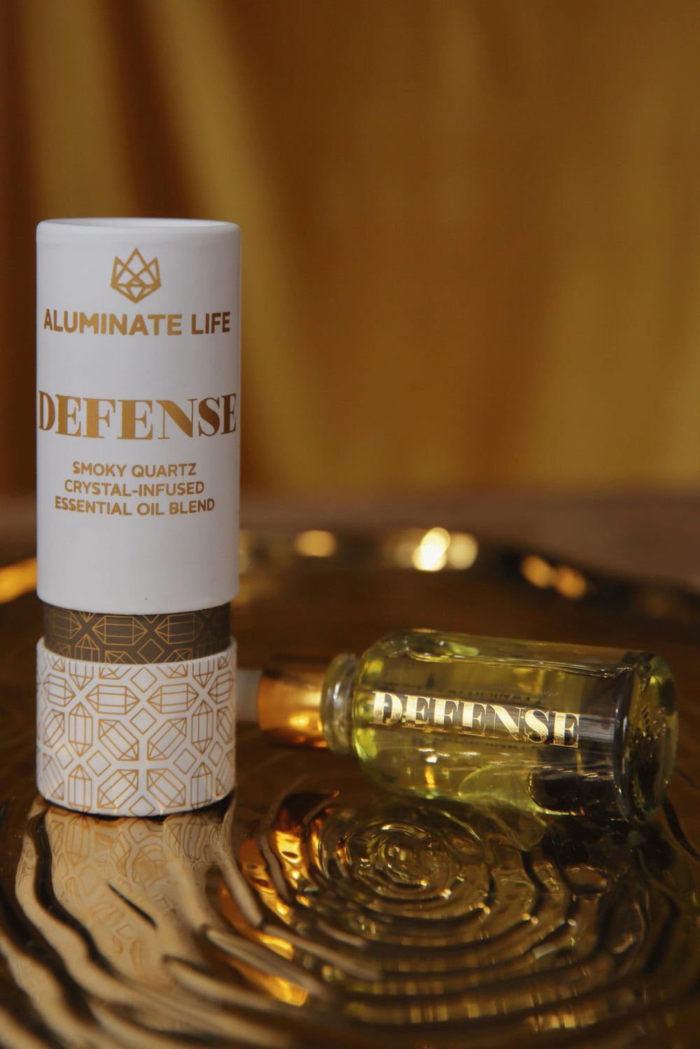 Aluminate Life Defense for pulse points application to support daily calm.