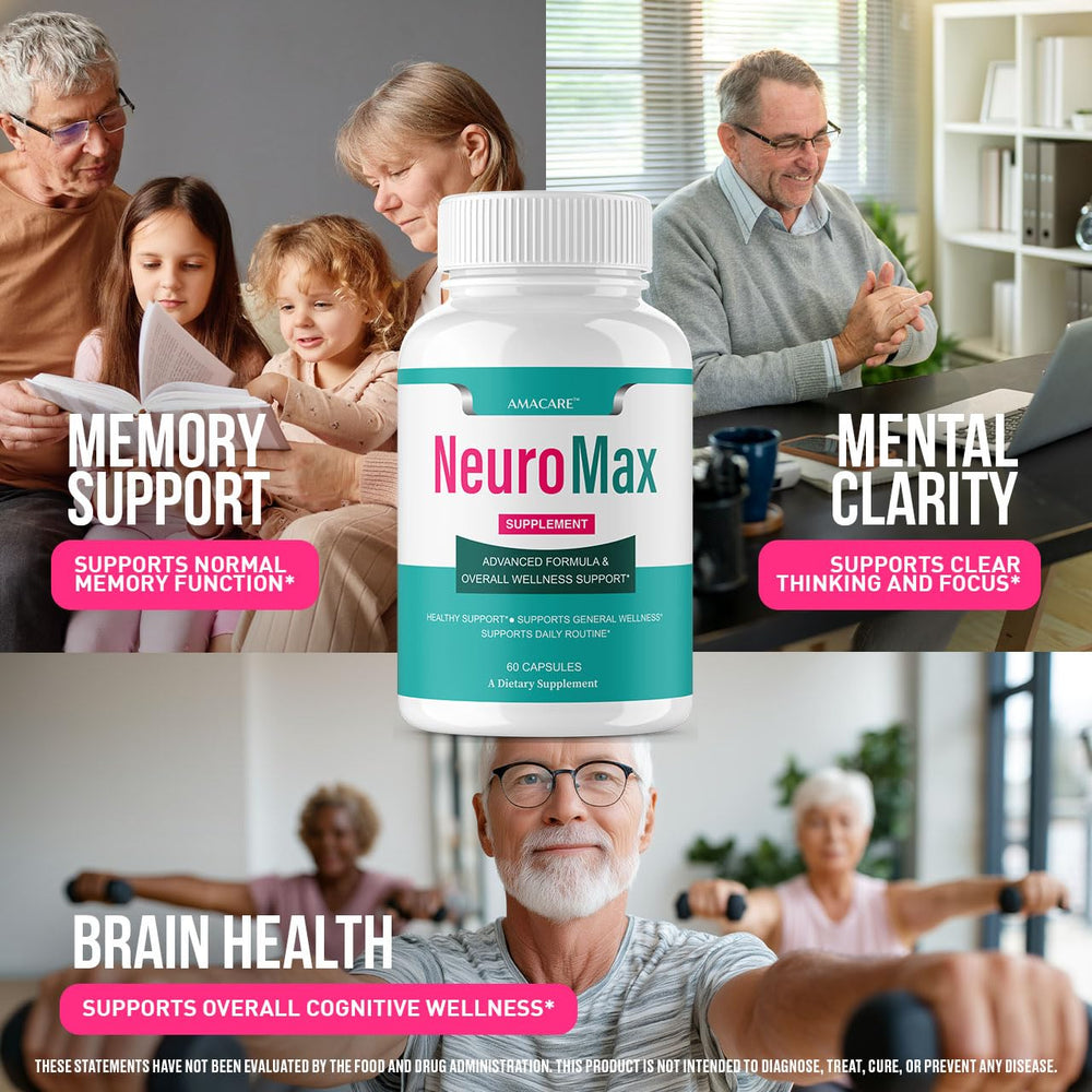 AMACARE Neuromax 3-pack packaging highlights convenience