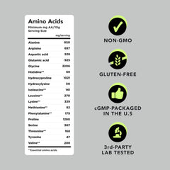 AMANDEAN Collagen Powder packaging highlights Non-GMO and keto-friendly options