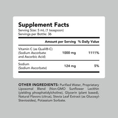 Quali-C label on AMANDEAN Liposomal Vitamin C 1000mg