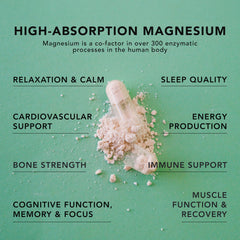 Amandean Magtein label features Albion TRAACS for premium mineral chelate quality.