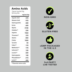 AMANDEAN marine collagen product with clear quality indicators.