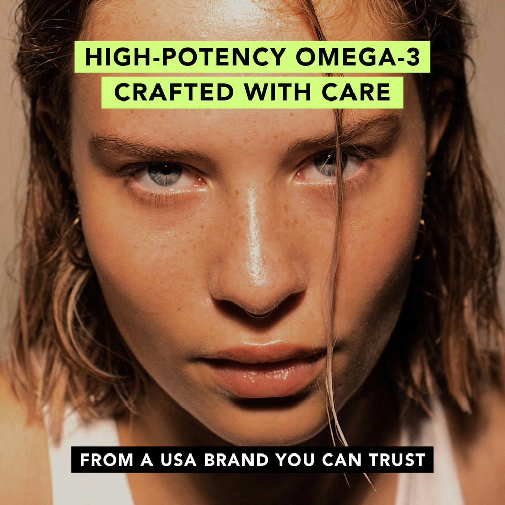 AMANDEAN Vegan Omega-3 skin and eye health closeup—hydration and retina comfort.