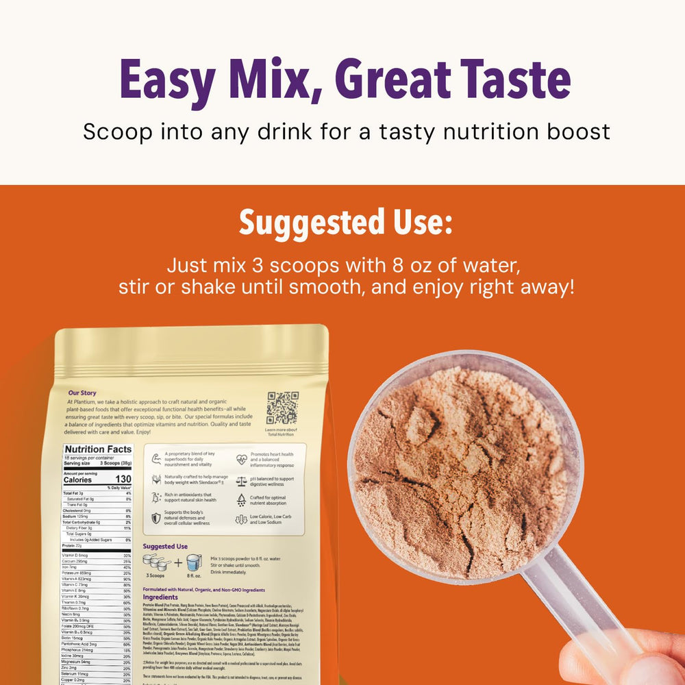 AMAXI Plantium Total Nutrition daily greens image, contains antioxidant-rich superfoods