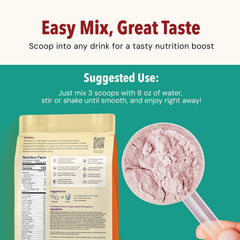 AMAXI Plantium nutrition facts panel shows 23 vitamins and minerals.