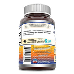 Amazing Formulas D3 + K2 capsules close-up highlighting high potency formula.