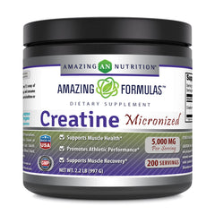 Amazing Formulas creatine bottle with purity seal for reliable workouts.