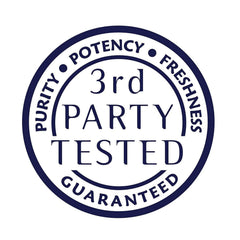 Amazing Formulas purity-potency seal conveys guaranteed purity and potency.