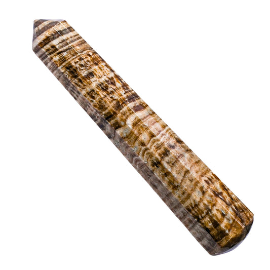 Amazing Gemstone Aragonite Wand close-up for calming massage