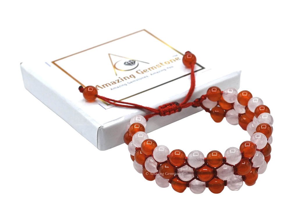 Amazing Gemstone bracelet on wrist offers stylish, calming vibe
