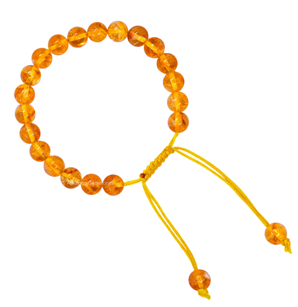 Amazing Gemstone Citrine Bracelet natural citrine beads for natural elegance