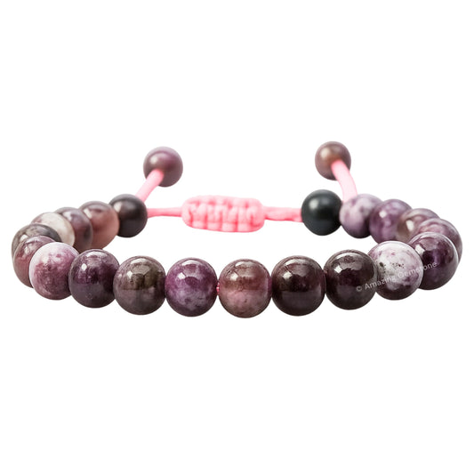Amazing Gemstone Eudialyte Bracelet with 8mm beads for daily grounding and style.