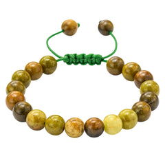 Amazing Gemstone Grossular Garnet Green Bracelet with 8mm beads for everyday style.