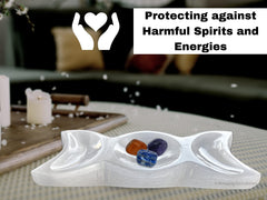 Amazing Gemstone large gift-ready selenite bowl as a thoughtful crystal gift.