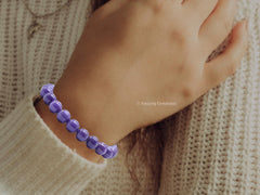 Amazing Gemstone phosphodorite bracelet natural beads provide calming aesthetics.