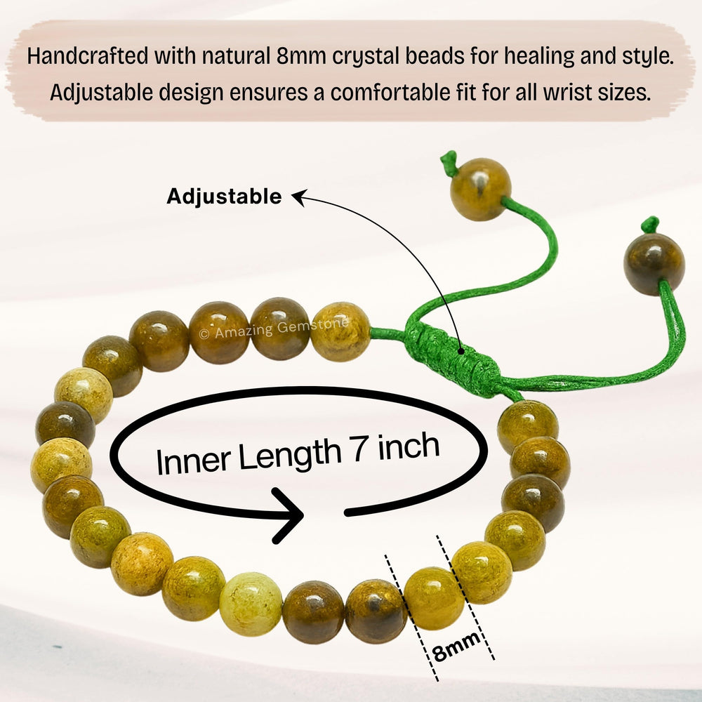 Amazing Gemstone Grossular Garnet Green Bracelet is a great stocking stuffer.