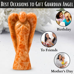 Amazing Gemstone Sunstone Angel comes with a certificate of authenticity and return options.