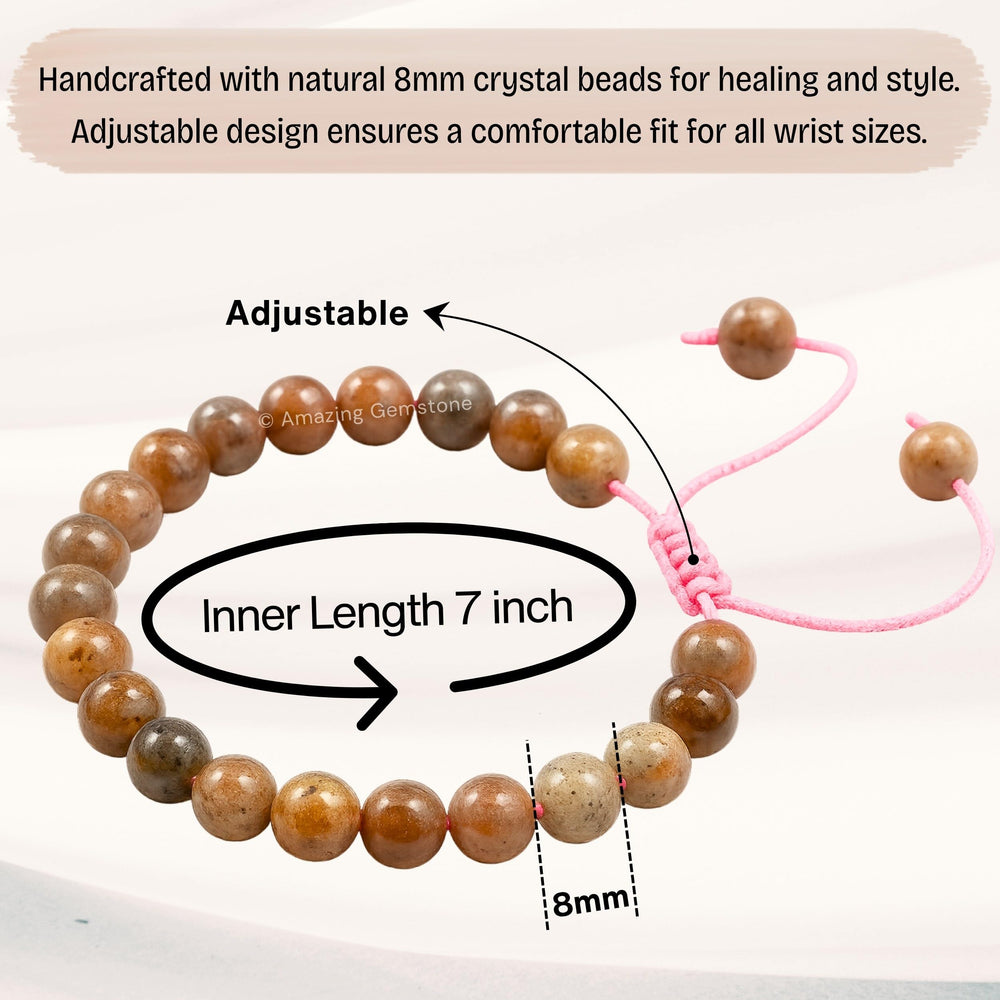 Amazing Gemstone sunstone bracelet displayed as a thoughtful gift option.