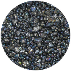 Amazing Gemstone titanium aura quartz chips for aquarium gravel, adding vibrant accents to tanks.