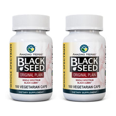 Amazing Herbs Whole Spectrum Black Seed Original Plain bottle for daily wellness
