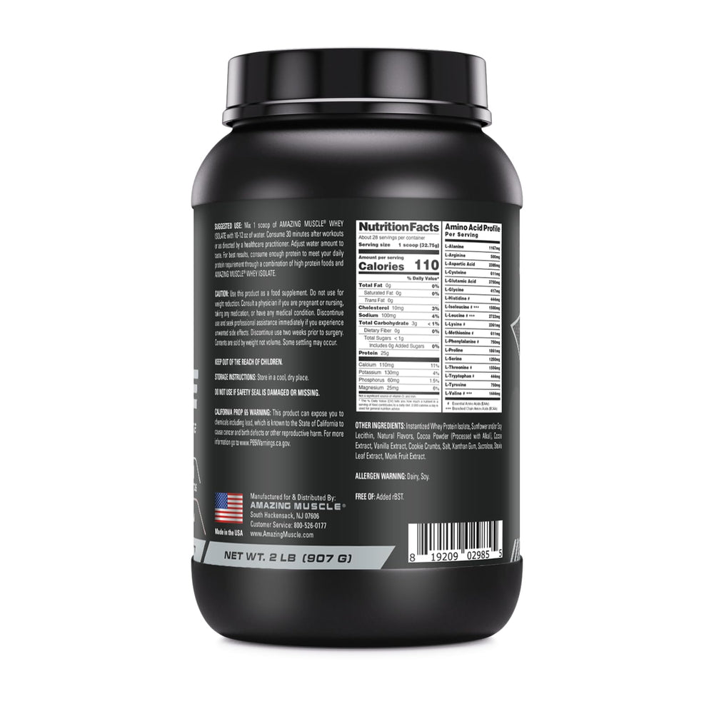 Amazing Muscle whey protein isolate scoop ready for fast, precise servings