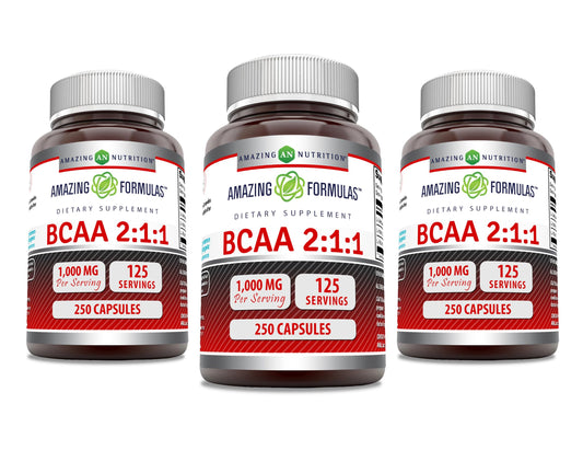 Amazing Formulas BCAA bottle front for workout-ready amino acids