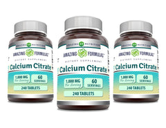 Amazing Formulas calcium citrate tablets front view for daily calcium intake.