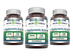 Amazing Nutrition's Amazing Formulas hyaluronic acid capsules bottle for daily joint comfort support.