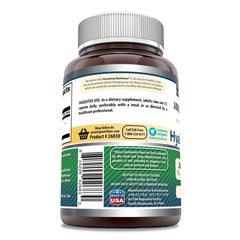 Amazing Formulas hyaluronic acid capsule label highlights non-GMO and gluten-free features.