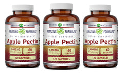 Amazing Nutrition Apple Pectin 1400 mg bottle on desk may support daily digestion