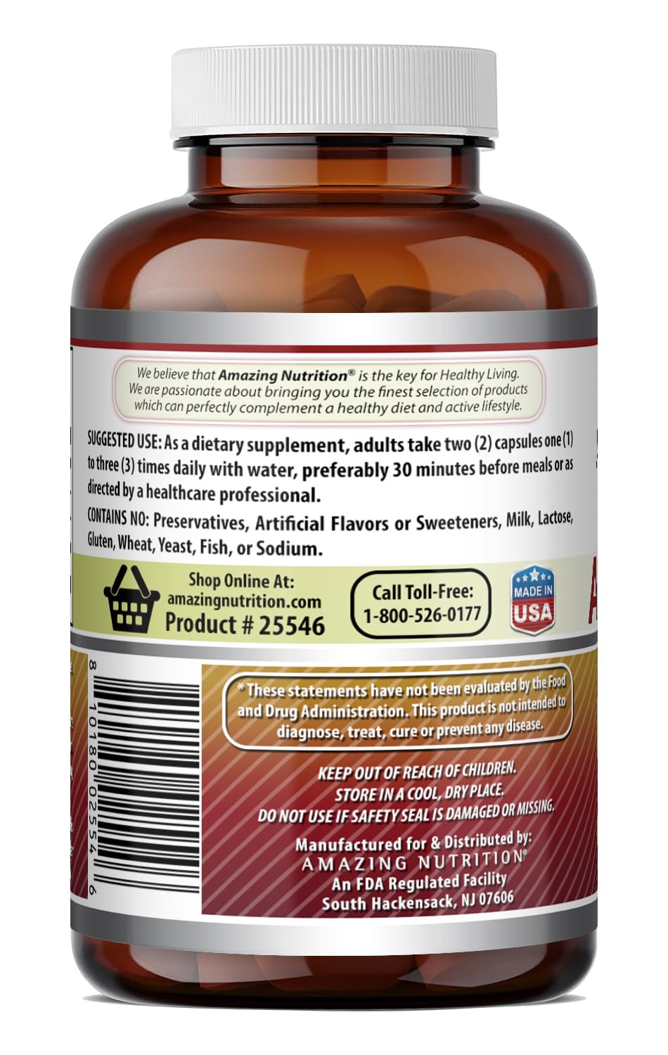 Amazing Nutrition Apple Pectin 3-pack packaging display shows quality for everyday wellness