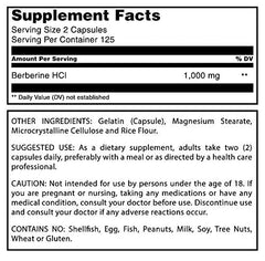 Amazing Nutrition Berberine made-in-USA label on bottle highlights trusted production.