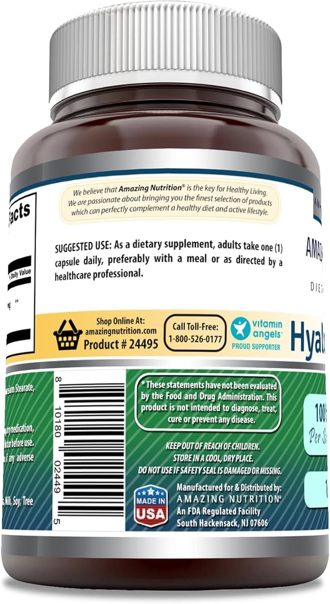 Amazing Nutrition label with non-GMO and gluten-free badge