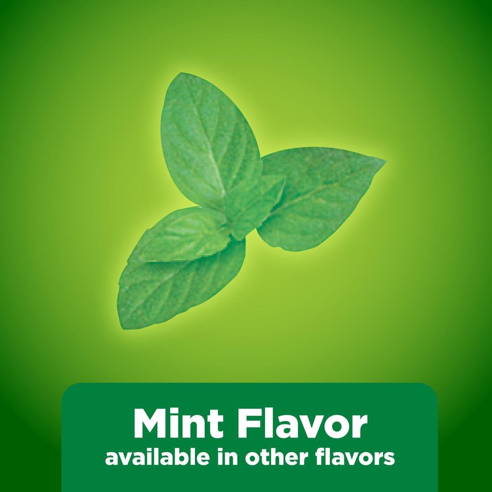 Amazon Basic Care Mini Nicotine Lozenge mint packaging back provides usage guidance