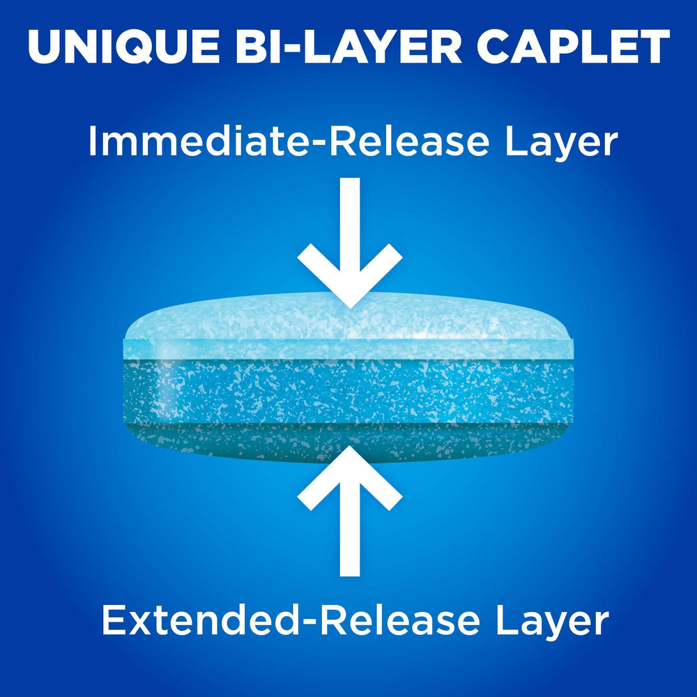 Amazon Basic Care mucus relief scene showcases easier breathing and clearer airways.