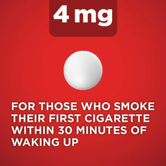 Amazon Basic Care nicotine lozenge 4 mg cherry lozenge close-up for fast craving relief