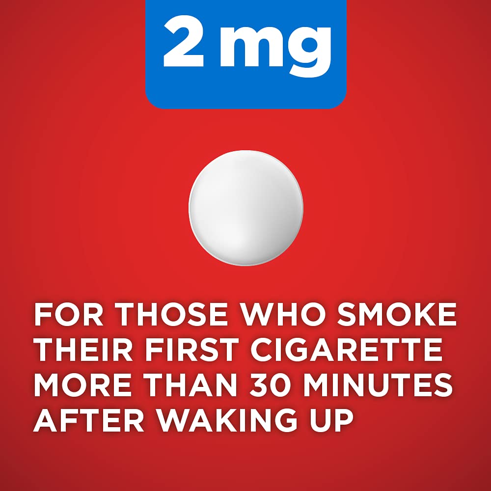 Amazon Basic Care nicotine lozenge cherry container for portable craving control.