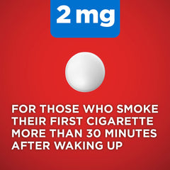 Amazon Basic Care nicotine lozenge cherry container for portable craving control.