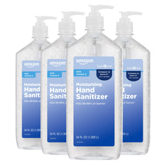 Amazon Basic Care Original Hand Sanitizer bottle, front view, for everyday hand hygiene.