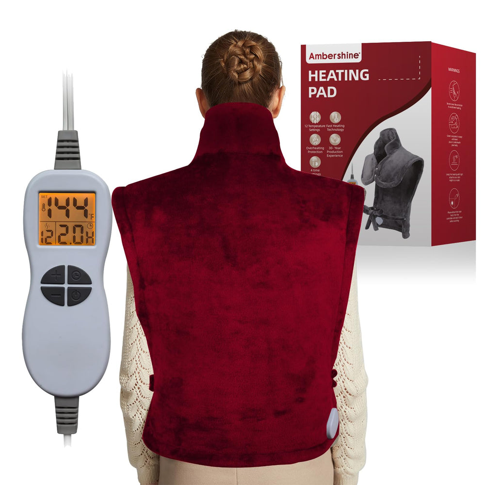 Ambershine XXXL heating pad for full-body warmth and targeted relief
