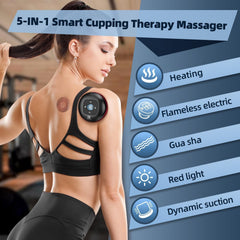 Ambfina dynamic cupping therapy demonstrates adjustable suction for personalized relief.