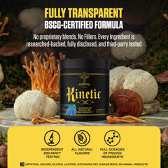 Ambrosia Kinetic label highlights transparency and third-party testing