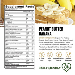 Ambrosia Planta dairy-free bottle label showcases plant-based protein with no added sugar.