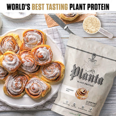 Ambrosia Planta scoop on counter highlights easy dosing for on-the-go fueling.