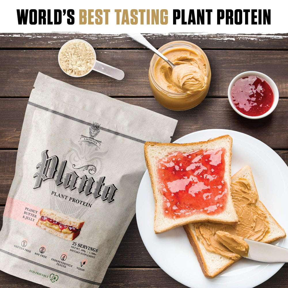 Shaker with PB&J Planta shake—smooth, dessert-like taste.