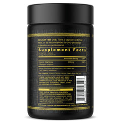 Ambrosia sea moss capsules packaging showcasing 500 mg per serving