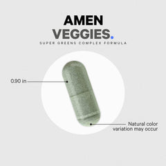Amen Veggies vegan non-GMO USA-made packaging on shelf